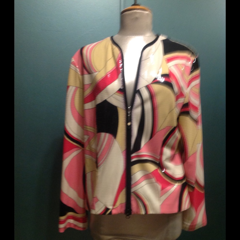 Sequin Look Zip Up Jacket - image 1